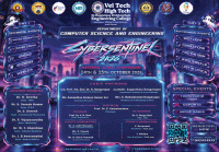 CyberSentinel 2K26 Techno-Cultural Extravaganza Poster